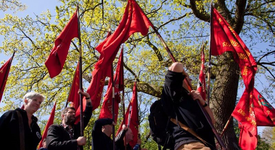 Photo of trade union demonstration